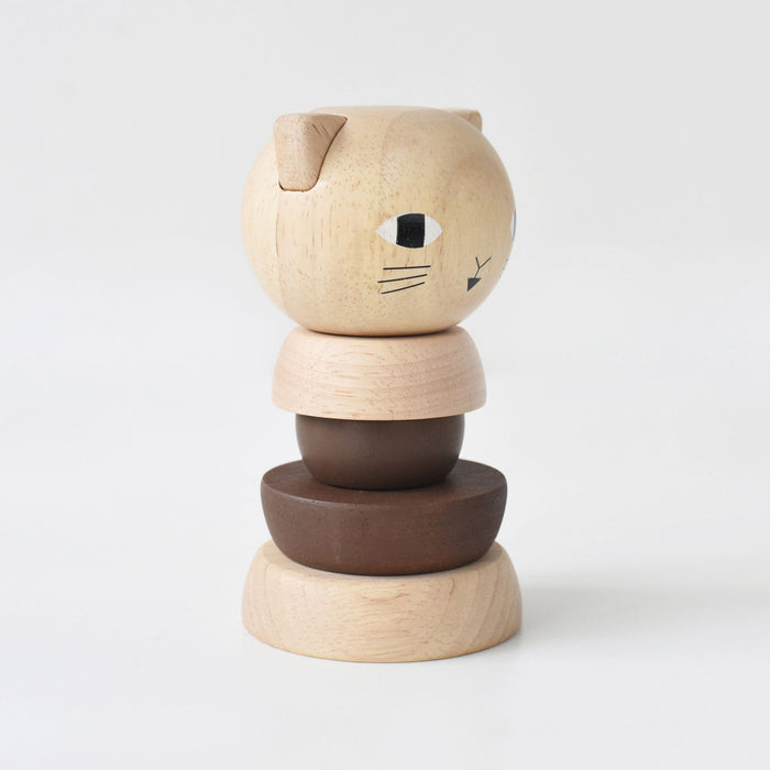 Wee Gallery Wood Stacker - Cat