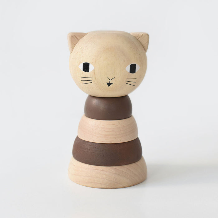 Wee Gallery Wood Stacker - Cat