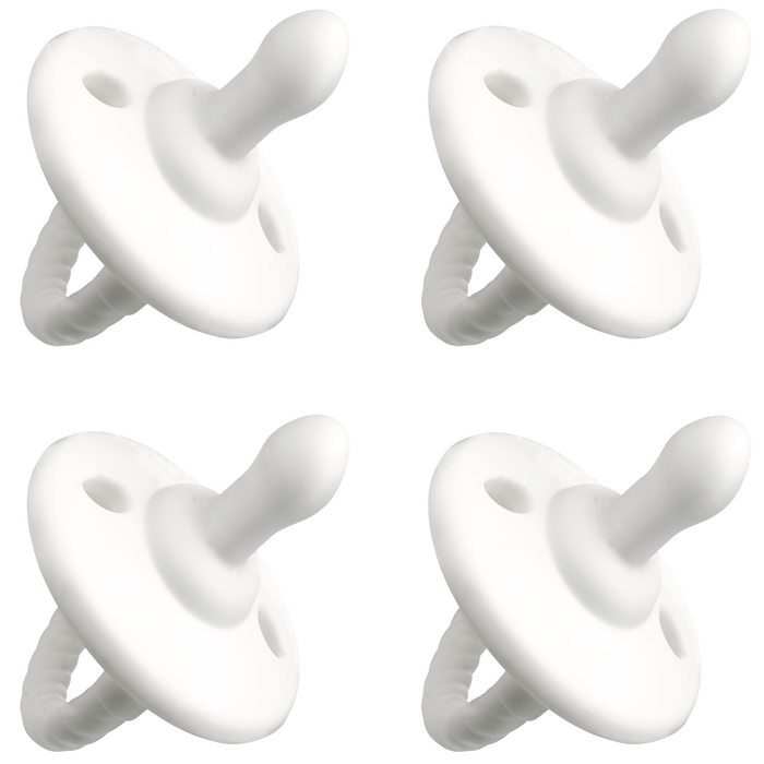 Comfy Cubs Pacifiers, 4 Pack - White