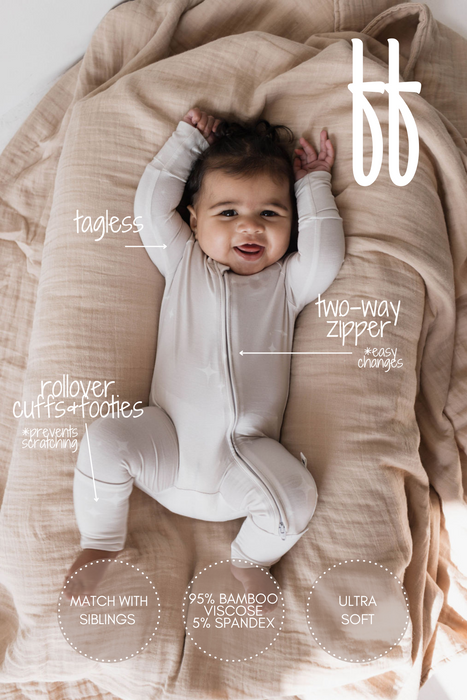 forever french baby Bamboo Zip Pajamas | Sparkle! | ff club