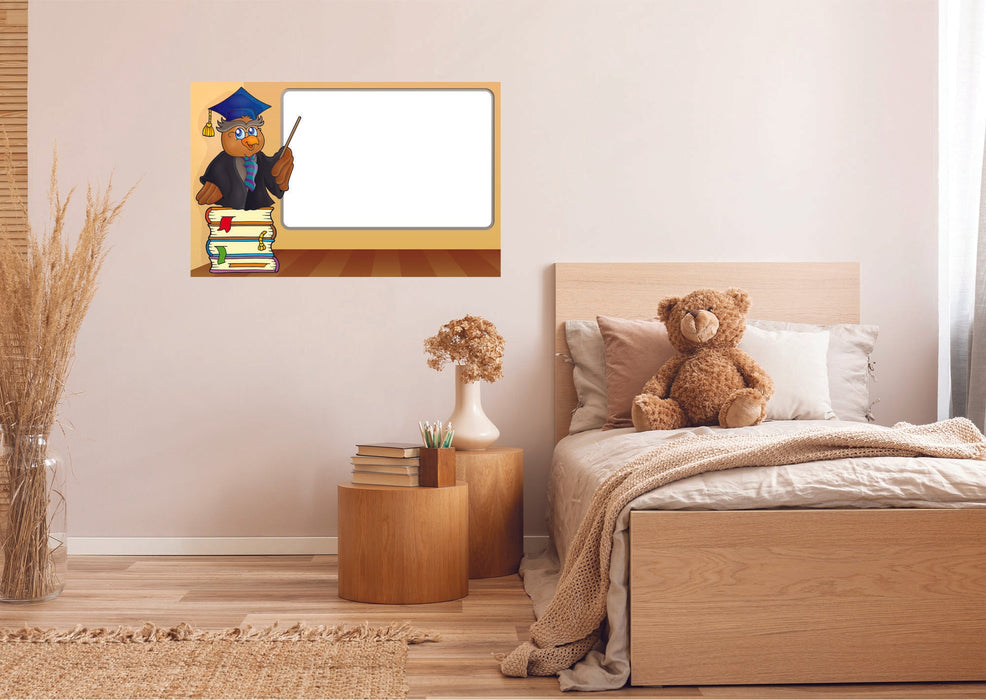 Fathead Nursery: Owl White Board Dry Erase - Removable Wall Adhesive Decal