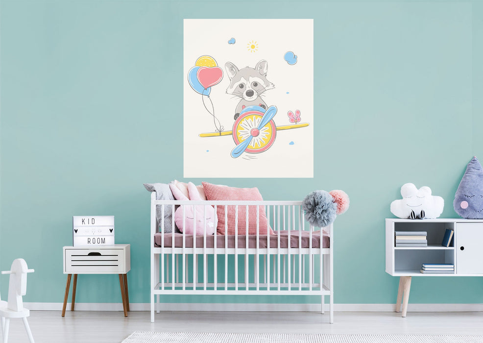 Fathead Nursery: Planes Balloons Mural - Removable Wall Adhesive Decal