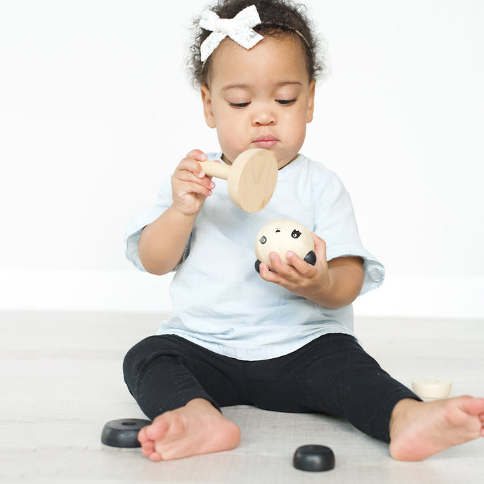 Wee Gallery Wood Stacker - Panda