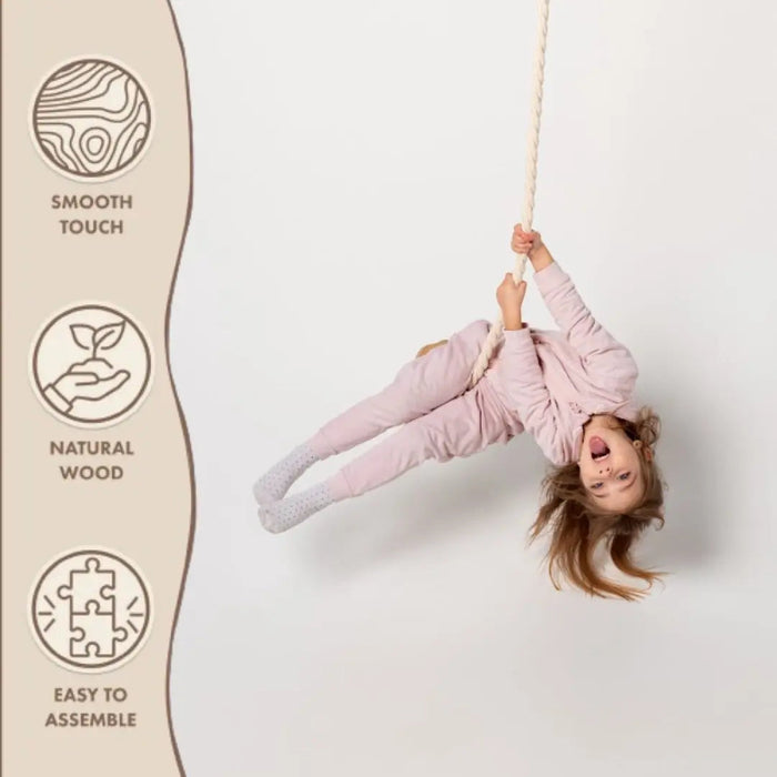 Goodevas Wooden rope swing for kids