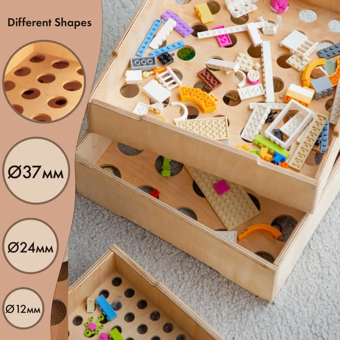 Goodevas Wooden storage/sorter for constructor