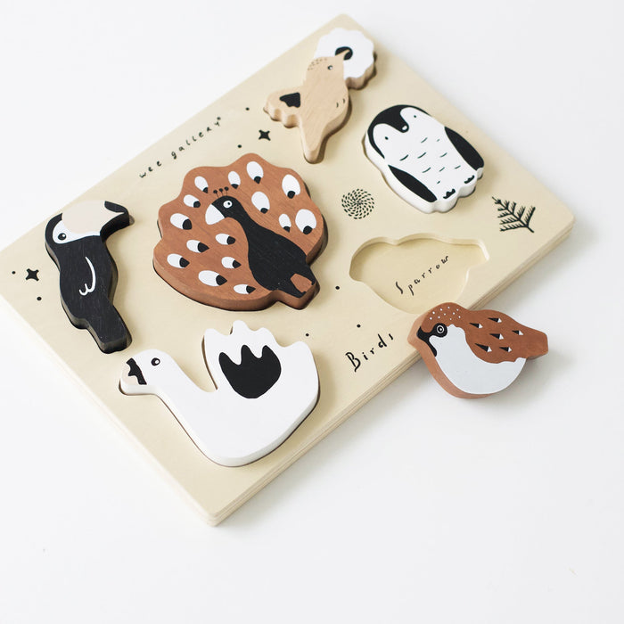 Wee Gallery Wooden Tray Puzzle - Birds