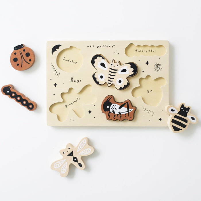 Wee Gallery Wooden Tray Puzzle - Bugs