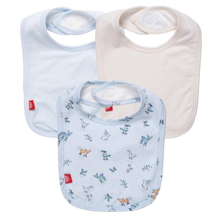 Magnetic Me Woodsy Tale Modal Magnetic Stay Dry Infant Bib 3-pack