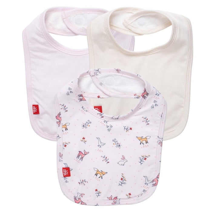 Magnetic Me Woodsy Tale Modal Magnetic Stay Dry Infant Bib 3-pack