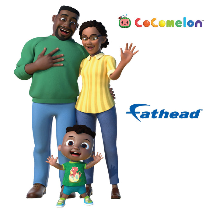 Fathead Cody & Family RealBig - Officially Licensed CoComelon Removable Adhesive Decal