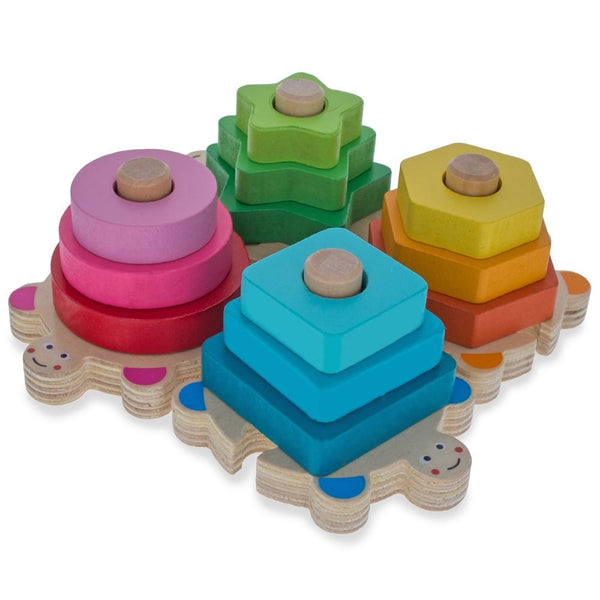 BestPysanky Baby Shape and Color Learning Wooden Blocks Set