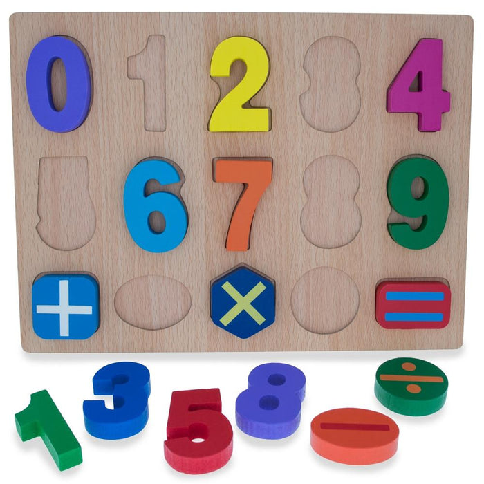 BestPysanky Numbers & Counting Learning Wooden Blocks Puzzle