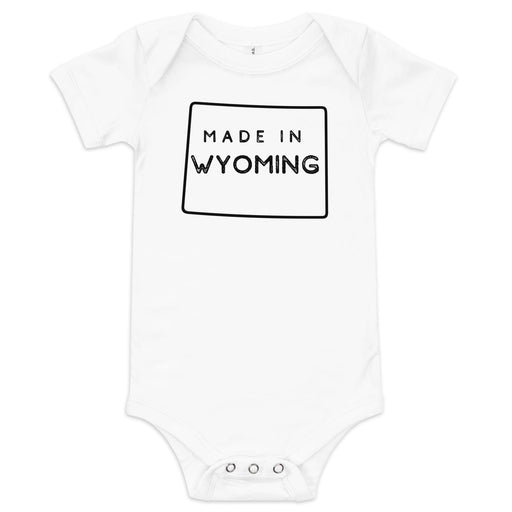 Little Hometown Wyoming Baby Onesie