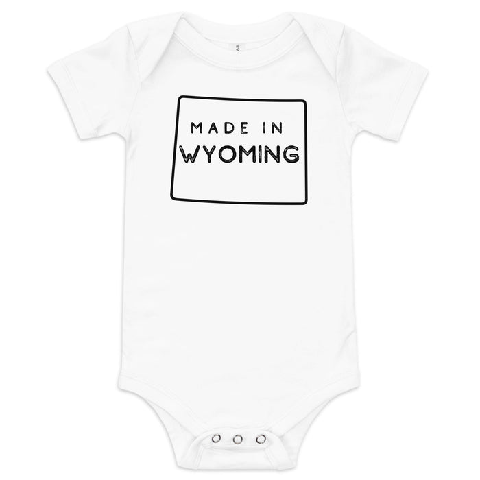 Little Hometown Wyoming Baby Onesie