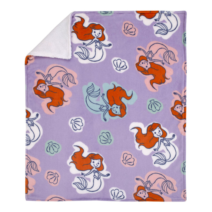 Disney The Little Mermaid Sherpa Baby Blanket