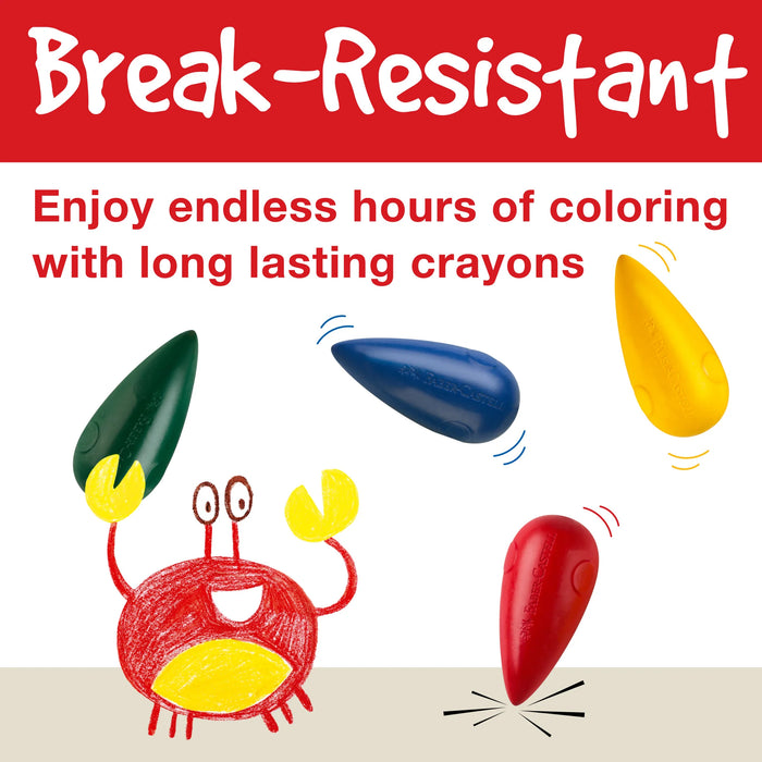 Faber-Castell 4 Count Little Creatives Easy Grasp Crayons