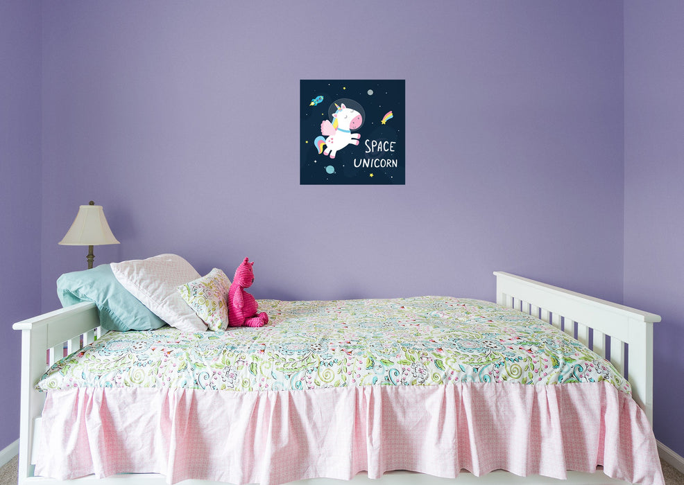 Fathead Mythical Creatures: Unicorn Space Mural - Removable Wall Adhesive Decal