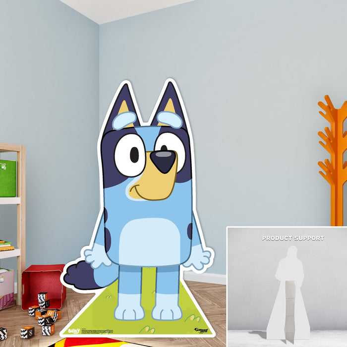 Fathead Bluey: Bluey Life-Size   Foam Core Cutout  - Officially Licensed BBC    Stand Out