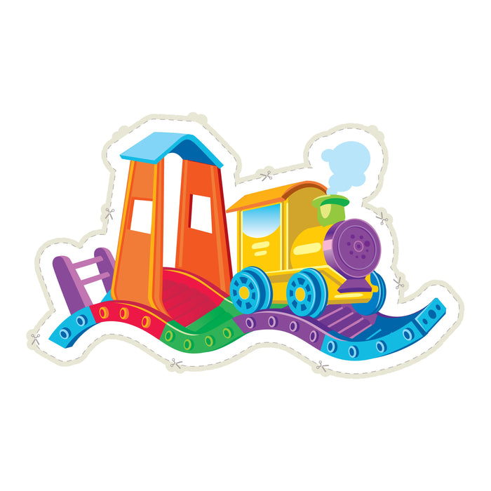 Fathead Nursery:  Colored Train Icon        -   Removable Wall   Adhesive Decal