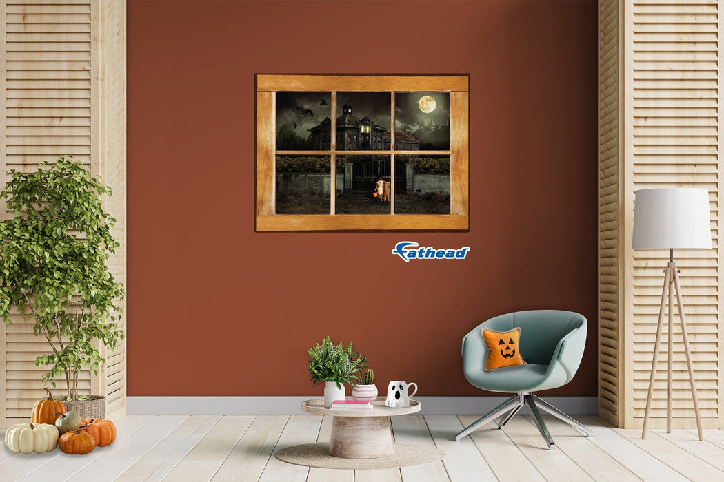 Fathead Halloween: Two Kids Icon Instant Windows - Removable Wall Adhesive Decal