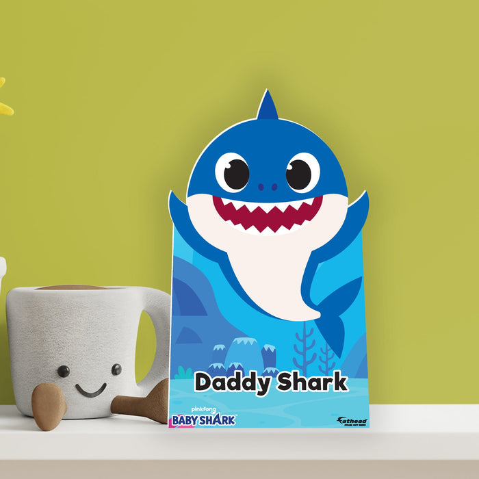 Fathead Baby Shark: Daddy Shark Mini Cardstock Cutout - Officially Licensed Nickelodeon Stand Out