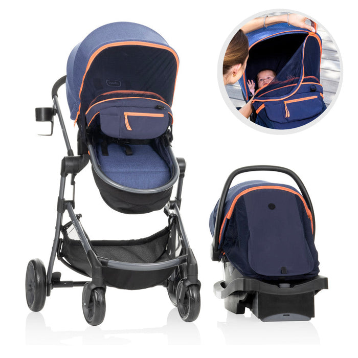 Evenflo Pivot Vizor Travel System with LiteMax Infant Car Seat buybuy BABY