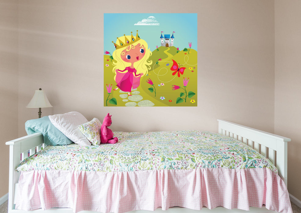 Fathead Nursery: Pink Fairy Mural - Removable Wall Adhesive Decal