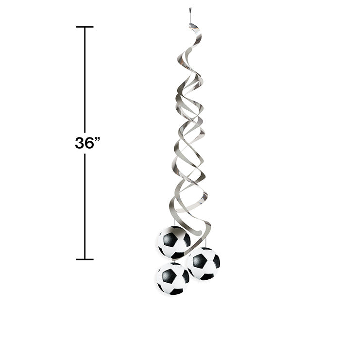 Party Decorations Soccer Deluxe Danglers, 2 ct