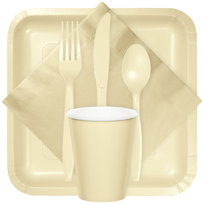 Party Decorations Ivory Beverage Napkin 2Ply, 50 ct