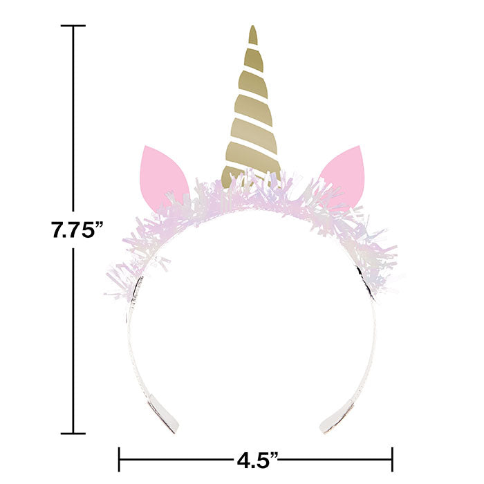 Party Decorations Unicorn Sparkle Tiaras, 8 ct