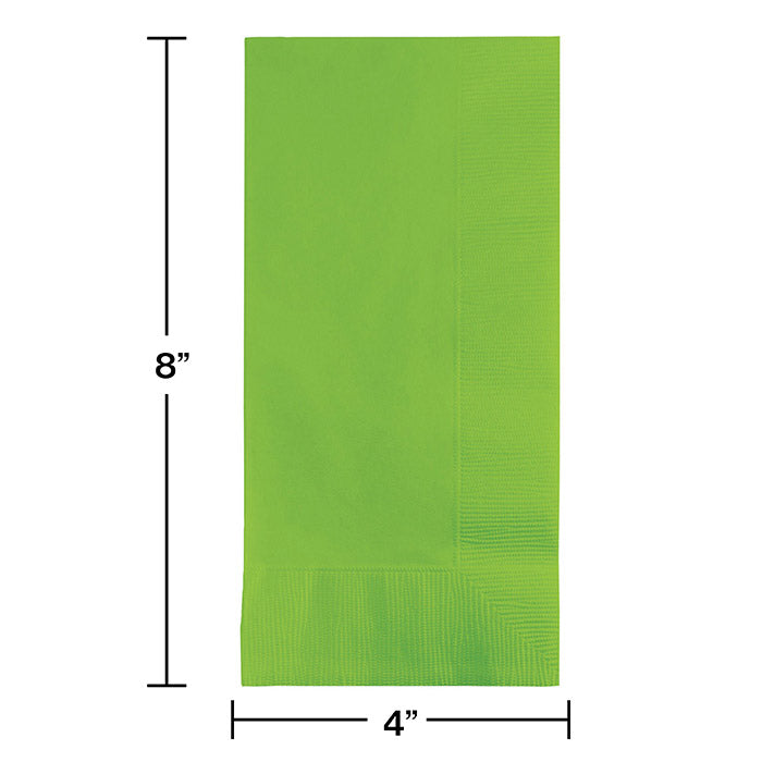 Party Decorations Fresh Lime Dinner Napkins 2Ply 1/8Fld, 50 ct