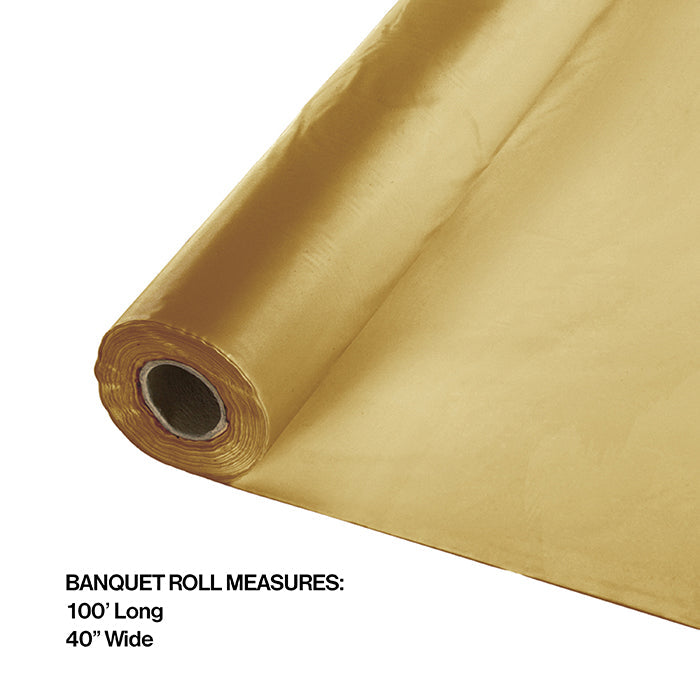 Party Decorations Glittering Gold Banquet Roll 40" X 100'