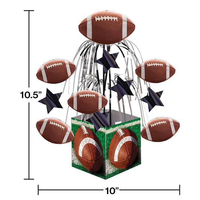 Party Decorations Tailgate Rush Cascading Foil Centerpiece