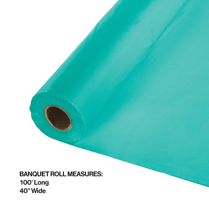 Party Decorations Teal Lagoon Banquet Roll 40" X 100'