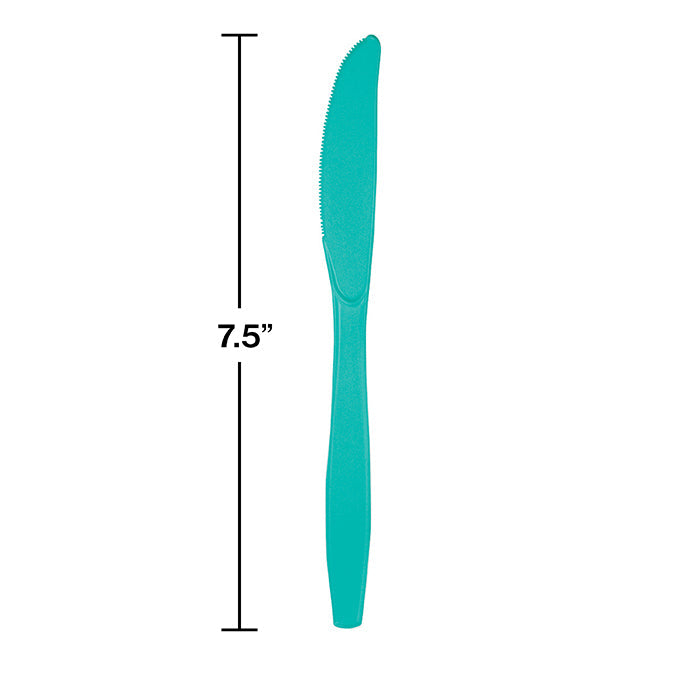 Party Decorations Teal Lagoon Plastic Knives, 24 ct