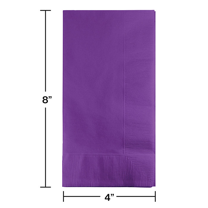 Party Decorations Amethyst Dinner Napkins 2Ply 1/8Fld, 50 ct