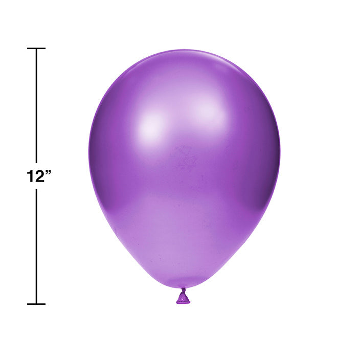 Party Decorations Latex Balloons 12" Amethyst, 15 ct