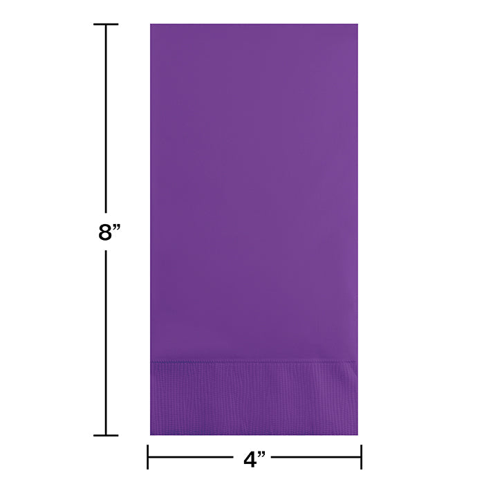 Party Decorations Amethyst Guest Towel, 3 Ply, 16 ct