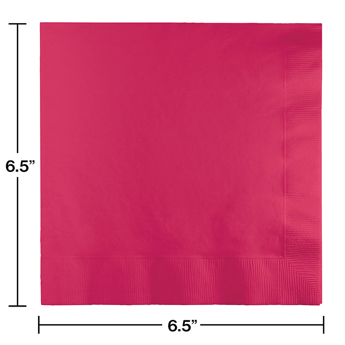 Party Decorations Hot Magenta Luncheon Napkin 3Ply, 50 ct