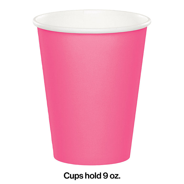 Party Decorations Candy Pink Hot/Cold Paper Cups 9 Oz., 24 ct