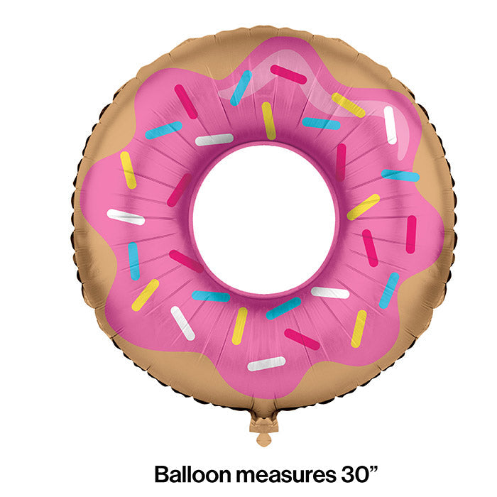 Party Decorations Donut Time Metallic Balloon 30", Donut Shaped