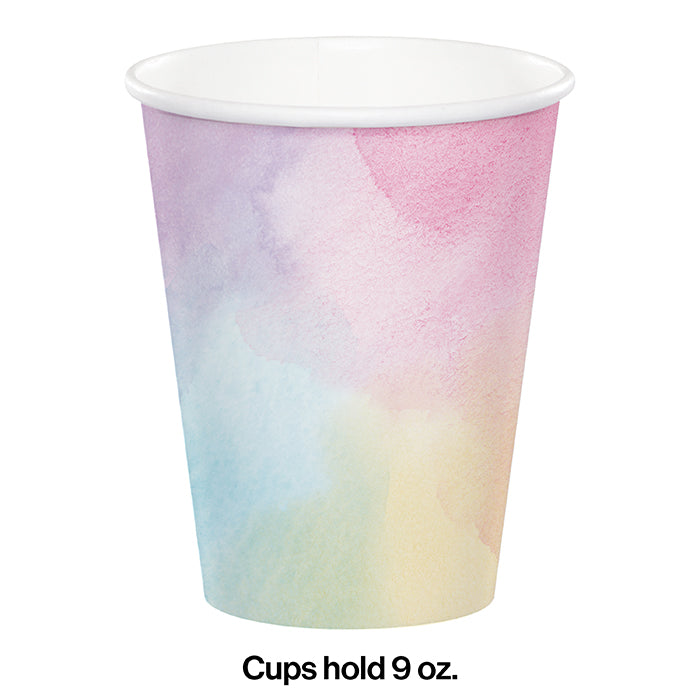 Party Decorations Iridescent Hot/Cold Paper Cups 9 Oz., Iridescent, 8 ct