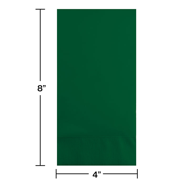 Party Decorations Hunter Green Guest Towel, 3 Ply, 16 ct