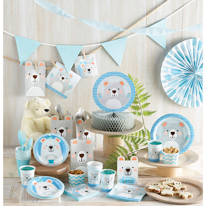 Party Decorations Birthday Bear Party Paper Plates, 8 ct