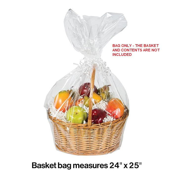 Party Decorations Large Clear Basket BAG (Basket Not Included)