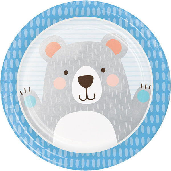 Party Decorations Birthday Bear Party Paper Plates, 8 ct