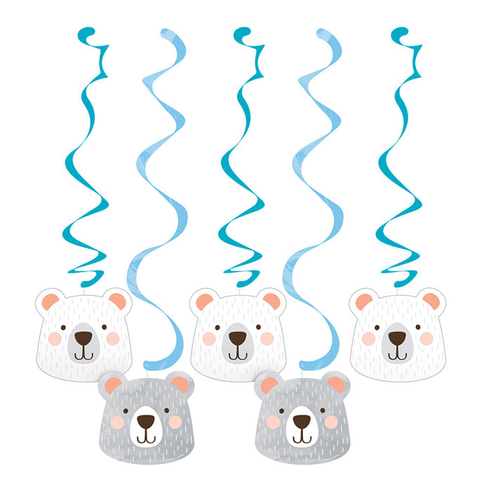 Party Decorations Birthday Bear Party Dizzy Danglers, 5 ct