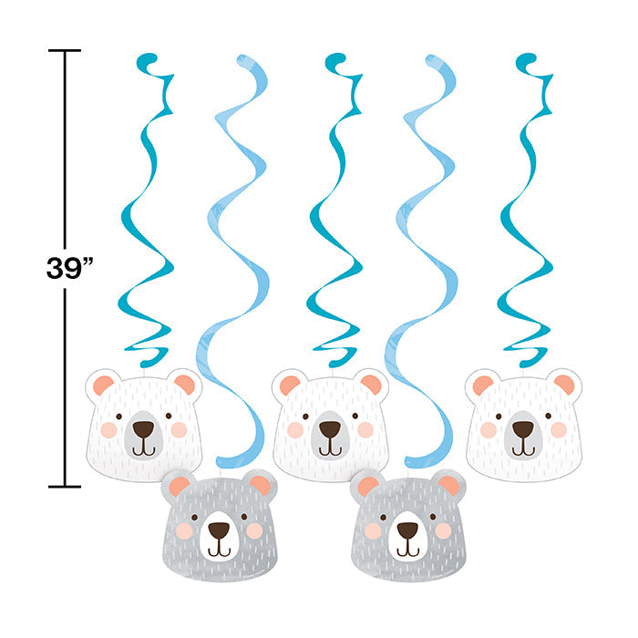 Party Decorations Birthday Bear Party Dizzy Danglers, 5 ct