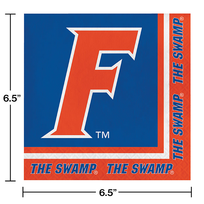 Party Decorations Florida Gators Napkins, 20 ct