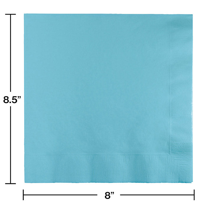 Party Decorations Pastel Blue Dinner Napkins 3Ply 1/4Fld, 25 ct